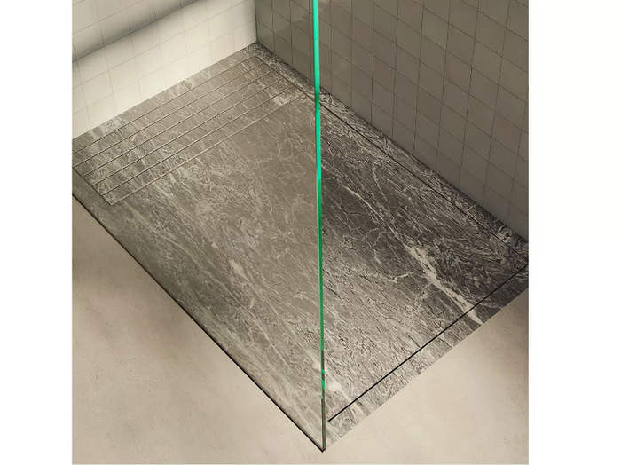 OLUDENIZ GRIS DOURO FLUSH - Anti-slip Gris Douro marble shower tray _ Maami Home